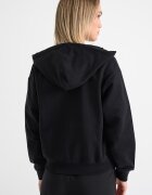 CALVIN KLEIN JEANS Худи с паднали ръкави и цип Черен