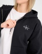 CALVIN KLEIN JEANS Худи с паднали ръкави и цип Черен