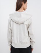 CALVIN KLEIN JEANS Худи с паднали ръкави и цип Светло сив