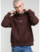 CALVIN KLEIN JEANS Худи с памук с джоб кенгуру - Коняк кафяв
