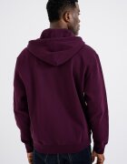 CALVIN KLEIN JEANS Худи с цип и бродирано лого Тъмновиолетов