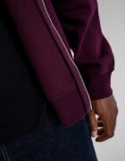 CALVIN KLEIN JEANS Худи с цип и бродирано лого Тъмновиолетов