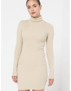 CALVIN KLEIN JEANS Къса рокля-поло по тялото - Камел
