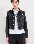 CALVIN KLEIN JEANS Късо дънково яке Избеляло черно