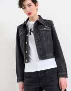 CALVIN KLEIN JEANS Късо дънково яке Избеляло черно