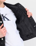 CALVIN KLEIN JEANS Късо дънково яке Избеляло черно