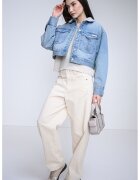 CALVIN KLEIN JEANS Късо свободно яке от деним - Светлосин