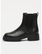 CALVIN KLEIN JEANS Кожени боти Chelsea с масивен ток