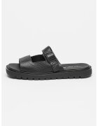 CALVIN KLEIN JEANS Кожени чехли с декоративна тока