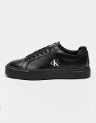 CALVIN KLEIN JEANS Кожени маратонки Basket Cupsole Черен