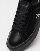 CALVIN KLEIN JEANS Кожени маратонки Basket Cupsole Черен