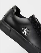 CALVIN KLEIN JEANS Кожени маратонки Basket Cupsole Черен