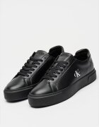 CALVIN KLEIN JEANS Кожени маратонки Basket Cupsole Черен
