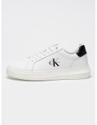 CALVIN KLEIN JEANS Кожени спортни обувки - Червен/Бял