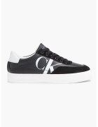 CALVIN KLEIN JEANS Кожени спортни обувки с велур