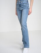 CALVIN KLEIN JEANS Леко разкроени дънки с висока талия Светлосин меланж