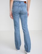 CALVIN KLEIN JEANS Леко разкроени дънки с висока талия Светлосин меланж