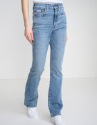 CALVIN KLEIN JEANS Леко разкроени дънки с висока талия Светлосин меланж