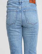 CALVIN KLEIN JEANS Леко разкроени дънки с висока талия Светлосин меланж