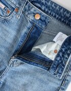 CALVIN KLEIN JEANS Леко разкроени дънки с висока талия Светлосин меланж