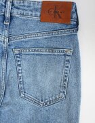 CALVIN KLEIN JEANS Леко разкроени дънки с висока талия Светлосин меланж