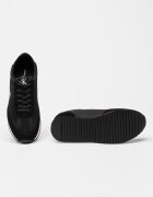 CALVIN KLEIN JEANS Маратонки под глезена Retro Runner с велур Бял/Черен