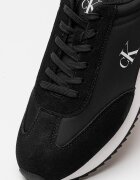 CALVIN KLEIN JEANS Маратонки под глезена Retro Runner с велур Бял/Черен