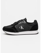 CALVIN KLEIN JEANS Маратонки Retro Runner с велур - Черен