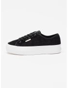 CALVIN KLEIN JEANS Маратонки с равна платформа - Избеляло черно