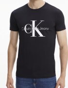 CALVIN KLEIN JEANS Мъжка тениска Тъмносин 28036 Избеляло черно/Мръснобял