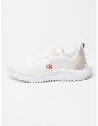 CALVIN KLEIN JEANS Мрежести спортни обувки - Бял/Мръснобял/Светло бежово