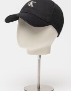CALVIN KLEIN JEANS Памучна бейзболна шапка с бродирано лого Черен