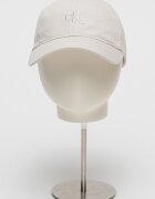 CALVIN KLEIN JEANS Памучна бейзболна шапка с бродирано лого Светло сив