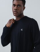 CALVIN KLEIN JEANS Памучна блуза с лого Черен