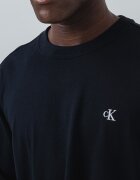 CALVIN KLEIN JEANS Памучна блуза с лого Черен