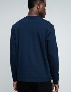 CALVIN KLEIN JEANS Памучна блуза с лого Тъмносин