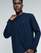 CALVIN KLEIN JEANS Памучна блуза с лого Тъмносин