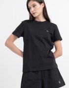 CALVIN KLEIN JEANS Памучна тениска с бродирано лого Черен