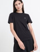 CALVIN KLEIN JEANS Памучна тениска с бродирано лого Черен