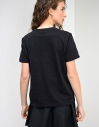 CALVIN KLEIN JEANS Памучна тениска с лого Черен