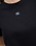 CALVIN KLEIN JEANS Памучна тениска с лого Черен