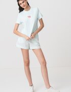 CALVIN KLEIN JEANS Памучна тениска с лого Корал/Ментово зелено