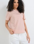 CALVIN KLEIN JEANS Памучна тениска с лого Прашно розово