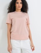 CALVIN KLEIN JEANS Памучна тениска с лого Прашно розово