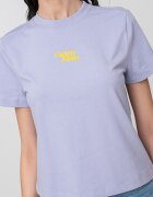 CALVIN KLEIN JEANS Памучна тениска с лого Шафраново жълто/Лилав