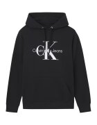 CALVIN KLEIN JEANS Памучно худи с лого - Бял/Черен