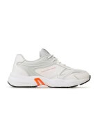 CALVIN KLEIN JEANS Pantofi sport Retro High/Low Frequency YM0YM00637 - Бял/Сив