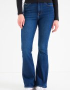 CALVIN KLEIN JEANS Разкроени дънки с висока талия Тъмносин