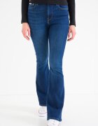 CALVIN KLEIN JEANS Разкроени дънки с висока талия Тъмносин