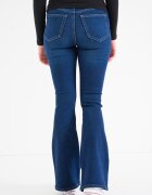 CALVIN KLEIN JEANS Разкроени дънки с висока талия Тъмносин